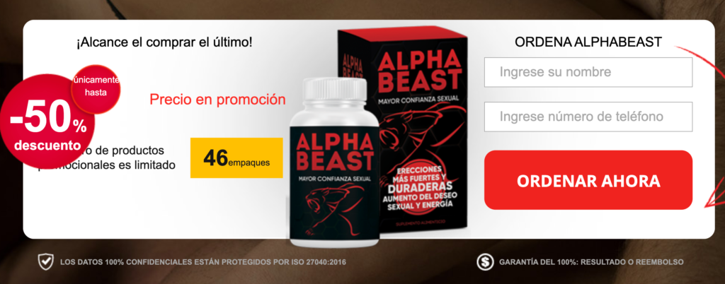AlphaBeast Pastillas
